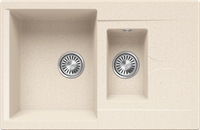 Кухонная мойка Polygran BRIG-770 (№327 Кремовый) — фото 1, Кухонные мойки