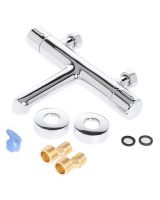 Смеситель для ванны Agger Thermo A2460000 Хром глянцевый — фото 8, Для душа и ванны