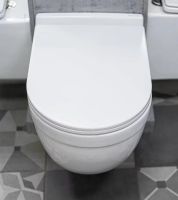 Унитаз CeramaLux 2198MW подвесной Белый матовый с сиденьем Микролифт — фото 3, Подвесные унитазы