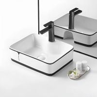 Раковина-чаша Point Аврора 49 PN43103WB Белая с чёрным — фото 6, Раковины