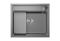 Granula-KS-6003, АЛЮМИНИУМ, кухонная мойка, кварц — фото 1, Кухонные мойки