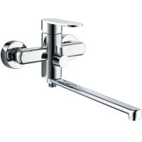 Смеситель для ванны G-Lauf NOB7-A128 универсальный Хром — фото 1, Смеситель для ванны