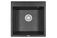 Granula-5102, ЧЁРНЫЙ, кухонная мойка, кварц — фото 1, Кухонные мойки