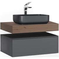 Столешница под раковину Jorno Modulare 80 Mdlr.06.80/T/JR Трюфель — фото 3, Столешницы под раковину