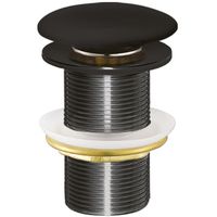 Донный клапан Creavit SF032-S click-clack Черный — фото 1, Раковины и столешницы. Выпуски для умывальников