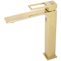 Смеситель для раковины BelBagno Luce LUC-LMC-ORO-W0 Золото — фото 1, Смесители для раковины