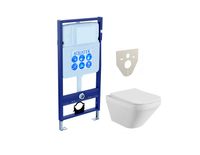 Комплект AQUATEK ЛИРА (рама AQUATEK Standard INS-0000012(без клавиши и крепежа)+унитаз ЛИРА AQ1155-0 — фото 1, Комплекты унитаз + инсталляция