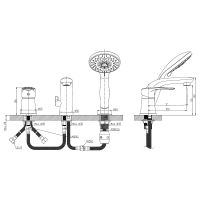 Товар: Смеситель на борт ванны Rossinka T40-39 Хром - фото 2 Смеситель на борт ванны Rossinka T40-39 Хром — фото 2, Смесители на борт ванны