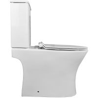 Унитаз компакт Azario Fretta Round AZ-1038A с бачком и сиденьем Микролифт — фото 4, Унитазы