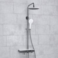 Товар: A113.067.155.CH Thermo Душевой комплект с термостатическим смесителем - фото 2 A113.067.155.CH Thermo Душевой комплект с термостатическим смесителем — фото 2, Душевые стойки