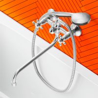 Смеситель для ванны Dorff Vintage D6095000 универсальный Хром — фото 6, Смеситель для ванны