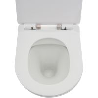 Товар: Унитаз AQUAme AQM2005 подвесной Белый глянец с сиденьем Микролифт - фото 3 Унитаз AQUAme AQM2005 подвесной Белый глянец с сиденьем Микролифт — фото 3, Подвесные унитазы