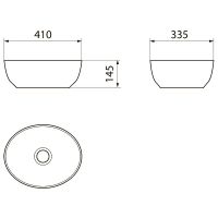 Товар: Раковина-чаша Point Сатурн 41 PN43902WM Белая матовая - фото 6 Раковина-чаша Point Сатурн 41 PN43902WM Белая матовая — фото 6, Раковины