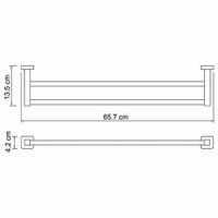Товар: Lippe K-6540 Держатель полотенец двойной - фото 5 Lippe K-6540 Держатель полотенец двойной — фото 5, Прочие аксессуары и комплектующие