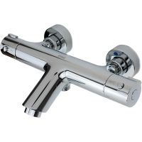 Смеситель для ванны ESKO Mikros T3054 с термостатом Хром — фото 1, Смеситель для ванны