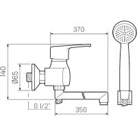 Товар: Смеситель для ванны Ростовская Мануфактура Сантехники SL50-006E-1 универсальный Хром - фото 2 Смеситель для ванны Ростовская Мануфактура Сантехники SL50-006E-1 универсальный Хром — фото 2, Для душа и ванны