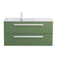 База под раковину подвесная CEZARES ECO-CER-N-1000-2C-SO-PS-P-L — фото 1, Тумбы под раковину