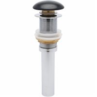 Донный клапан AQUAme AQM7002-0MB click-clack Черный матовый — фото 1, Донные клапаны