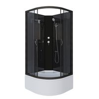 Душевая кабина Niagara Classic NG-6508-14BK (90х90х200) высокий поддон(40см),черный,стекло тонирован — фото 1, Душевые кабины