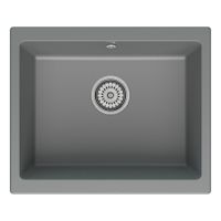 Мойка кухонная Point Сидли 55 PN3007AL, серый — фото 1, Кухонные мойки