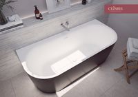Акриловая ванна CEZARES METAURO-INT-Wall-180-80-60-B-W-MATT — фото 2, Ванны