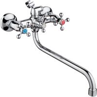 Смеситель для ванны Ростовская Мануфактура Сантехники SL71-143 универсальный Хром — фото 1, Для душа и ванны