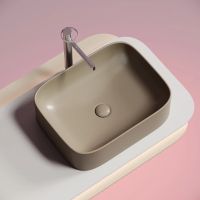 Раковина-чаша Ceramicanova Element 51 CN6052MC Капучино матовая — фото 25, Раковины накладные