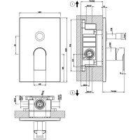 Смеситель для душа Gessi Emporio Via Manzoni 44634#031 Хром — фото 2, Смеситель для душа