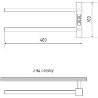 Товар: Электрический полотенцесушитель Melodia della vita Drumsticks Quadro Ferrum 40х18 П2 MTRDQF4018bk Че - фото 2 Электрический полотенцесушитель Melodia della vita Drumsticks Quadro Ferrum 40х18 П2 MTRDQF4018bk Че — фото 2, Электрические полотенцесушители