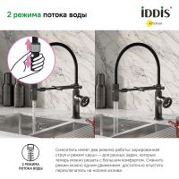 Товар: Смеситель для кухни Iddis Grange GRAGMFLi05 Графит - фото 4 Смеситель для кухни Iddis Grange GRAGMFLi05 Графит — фото 4, Смесители для кухни