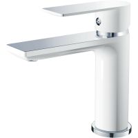 Смеситель для раковины Haiba HB10505-8 Белый Хром — фото 1, Смесители для раковины