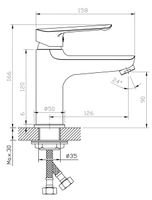 Смеситель "Lagos White" д/рак, арт. LG26W — фото 2, Смесители для раковины