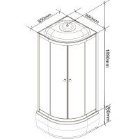 Товар: Душевая кабина Parly Classic CM86 85х85 7855 без гидромассажа - фото 2 Душевая кабина Parly Classic CM86 85х85 7855 без гидромассажа — фото 2, Душевые кабины