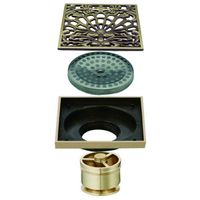 Трап для душа Veragio Canyon VR.CAN-2019.BR с решеткой Бронза — фото 2, Трапы для душа