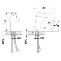 Смеситель для раковины Lemark Unit LM4546C Хром — фото 3, Смесители для раковины
