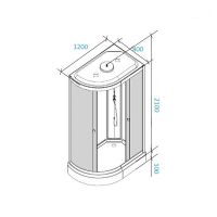 Товар: Душевая кабина Parly Effect 120x80 EF1231R без гидромассажа - фото 2 Душевая кабина Parly Effect 120x80 EF1231R без гидромассажа — фото 2, Душевые кабины