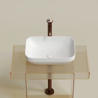 Раковина-чаша Ceramicanova Element 50 CN6055 Белая глянцевая — фото 7, Раковины накладные