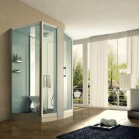 Душевая кабина Orans 150x100 L 89102lw с баней профиль Белый задние стенки Белые — фото 3, Душевые кабины