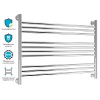 Водяной полотенцесушитель Сунержа Богема 600х900 L Хром — фото 3, Водяные полотенцесушители