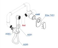 Товар: A117451 Встраиваемый комплект для биде со шлангом 150 см - фото 7 A117451 Встраиваемый комплект для биде со шлангом 150 см — фото 7, Душевые системы