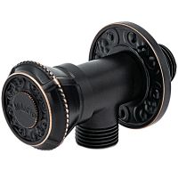 Запорный вентиль Milacio MC.007.BBR для смесителей / латунь / черная бронза — фото 1, Комплектующие для туалета