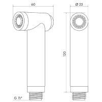 Гигиенический душ Melodia della vita Round MKP24005 Хром — фото 2, Гигиенические души