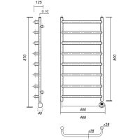 Товар: Электрический полотенцесушитель Domoterm Стефано П8 400x800 АБР ER Античная бронза - фото 2 Электрический полотенцесушитель Domoterm Стефано П8 400x800 АБР ER Античная бронза — фото 2, Электрические полотенцесушители