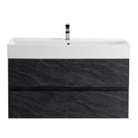 База под раковину подвесная CEZARES MOLVENO 46-100-2C-SO-ANTR — фото 1, Тумбы под раковину