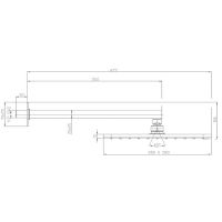 Верхний душ Bossini Cosmo H69598H.073 Черный матовый — фото 2, Верхние души