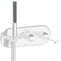 Смеситель для ванны Bossini Apice Z00555.045 Белый матовый — фото 1, Смеситель для ванны