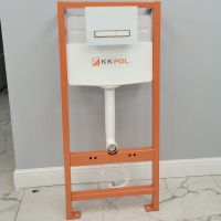 Клавиша смыва KK POL Vitrum Grande V4 SPP/044/0/K Белая глянцевая Золото матовое — фото 3, Кнопки смыва