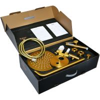 Товар: Душевая система Raiber Graceful RPG-005 Золото матовое - фото 3 Душевая система Raiber Graceful RPG-005 Золото матовое — фото 3, Душевые системы