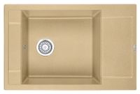 Granula-7806, ПЕСОК, кухонная мойка, кварц — фото 1, Кухонные мойки