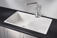 Granula-7804, АРКТИК (БЕЛЫЙ), кухонная мойка, кварц — фото 2, Кухонные мойки